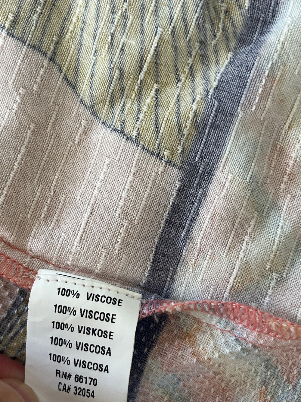 🤍 Bl^nk London Blank Sophia Kimono One Size 100% Viscose Palm Print Tropical - Picture 8 of 10